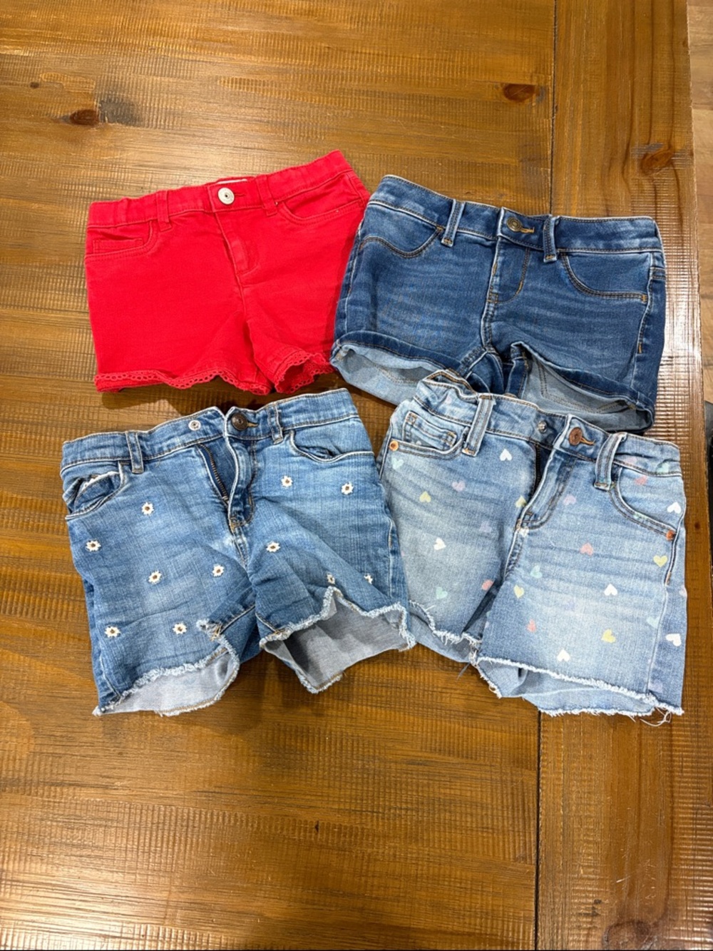 Kids Stretch Denim Cotton Shorts Bundle